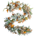 20" Harvest Fall Wreath for Front Door,Pumpkins Berries Autumn Wreaths