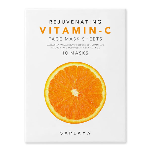 K-Beauty Facial Skincare Natural Beauty Multi-Pack Face Sheet Masks Balanced Skin Care Made In South Korea 10 Pack Vitamin-C
