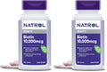 Natrol Biotin 10000mcg, 4X Faster Dissolve Supplement for Healthy Hair, Skin and Nails for Those Low in Biotin, Plus Energy Metabolism Support, 60 Tablets, Up to a 60 Day Supply