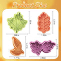 Yunko Cake Leaves Baking Pie Crust Cookie Cutters Set of 4