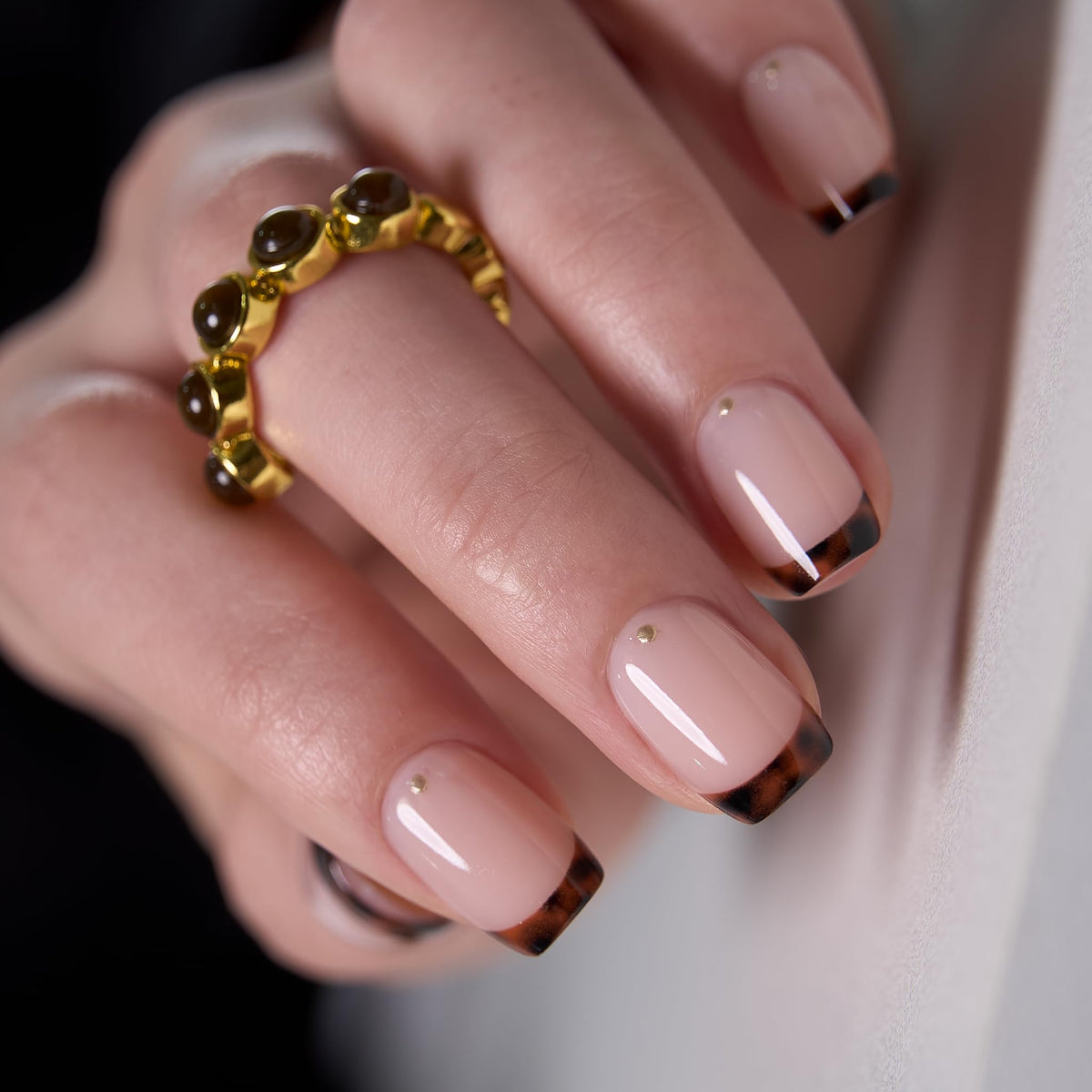CurvLife Short Square Halloween Glow-in-the-Dark Press On Nails