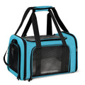 Henkelion Cat Carriers Dog Carrier Pet Carrier For Small / Medium Cats Dogs Puppies (Up To 15lbs), TSA Airline Approved Small Dog Carrier Soft Sided, Collapsible Waterproof Travel Puppy Carrier - Grey