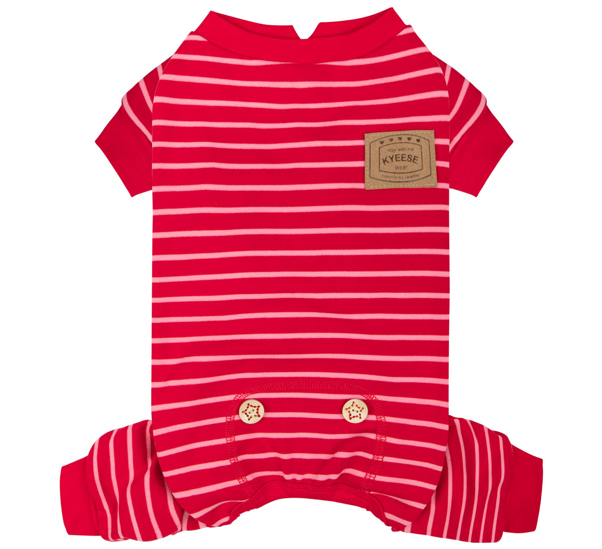 KYEESE Striped Dog Pajamas for Medium Large Dog Stretchy Onesie Daily Wear