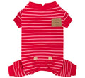 KYEESE Striped Dog Pajamas for Medium Large Dog Stretchy Onesie Daily Wear