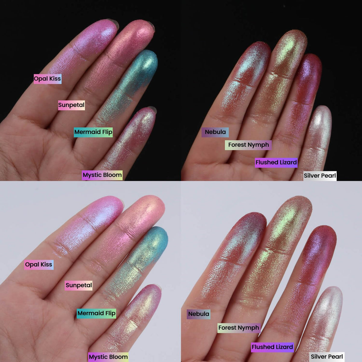 Chameleon Duochrome Eyeshadow, Mauve Taupe with Blue-Green Shift