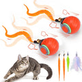 BABORUI Interactive Cat Toy Ball - Automatic Interactive Cat Toys for Indoor Cats with 3 Tails, 2 Speeds Rechargeable Cat Enrichment Toys for Small/Medium/Large Cats to Keep Them Busy(Blue)