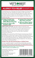 Vet's Best Allergy Itch Relief Dog Shampoo, Oatmeal Dog Shampoo for Itchy Skin, Cleans and Relieves Discomfort from Seasonal Allergies, Anti Itch Dog Soap, 16 Oz