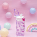 Zak Designs Sanrio Hello Kitty Sage 16oz Leak-Proof Straw Kids Water Bottle | BPA Free, Durable Plastic, Cupholder Friendly, Dishwasher Safe, Easy to Clean, Lid Lock, Handle, For School, Home, Travel