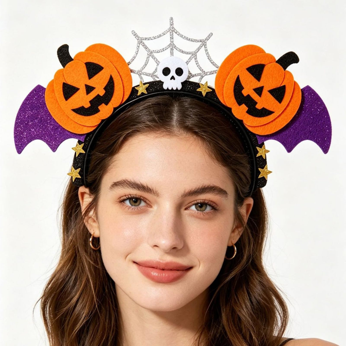 AROVFAM Halloween Hairband Black Spider Hair Accessories
