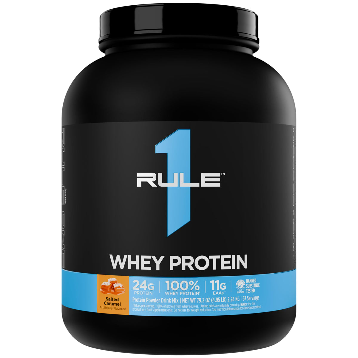 Rule 1 Proteins Whey Protein Powder, Vanilla Ice Cream, 68 Servings | 24g Fast-Acting Protein from All-Whey Sources with Naturally Occurring EAAs & BCAAs for Workout Recovery or Anytime Use