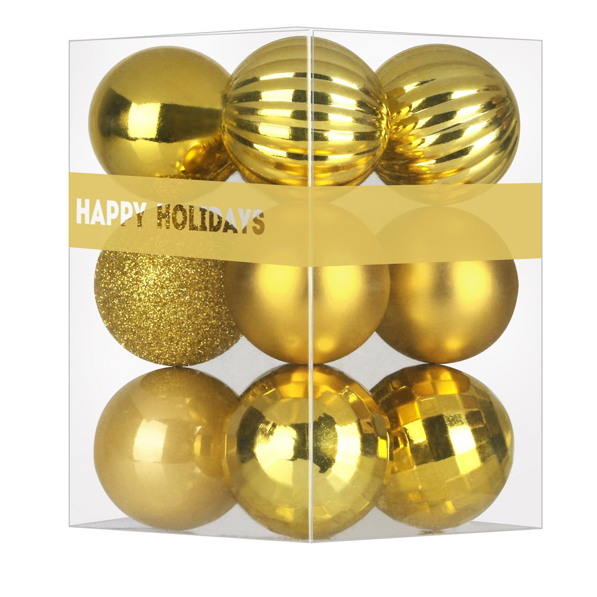 Rose Red 4.0" Large Christmas Balls - Christmas Tree Decoration Ornaments Shatterproof Hanging Balls for Birthday Halloween Holiday Wedding Decorations Set of 4pcs