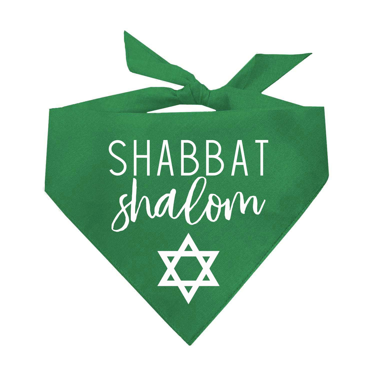 Shabbat Shalom Dog Bandana | 100% Cotton | Made in USA | Passover | Hanukkah | Yom Kippur | Rosh Hashanah | Jewish Celebration | Bar & Bat Mitzvah | Black, One Size (75)