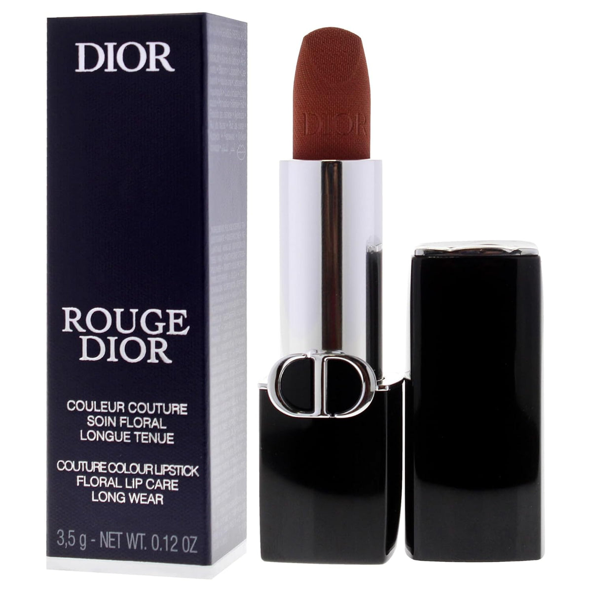 Rouge Dior Couture Velvet Lipstick - 200 Nude Touch by Christian Dior for Women - 0.12 oz Lipstick (Refillable)
