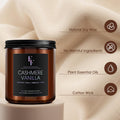 Cashmere Vanilla Scented Candle for Home Soy Wax Candle, Aromatherapy Candle Gift for Women Men, 7oz