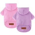 2 Pack Dog Hoodie Warm Hood Dog Sweater Cold Weather Small Dogs Sweatshirt Comfort Pet Clothes for Small Medium Dogs with Pockets Cats Chihuahua Clothes for Male Female Girl Boy Sporty Daily Wear