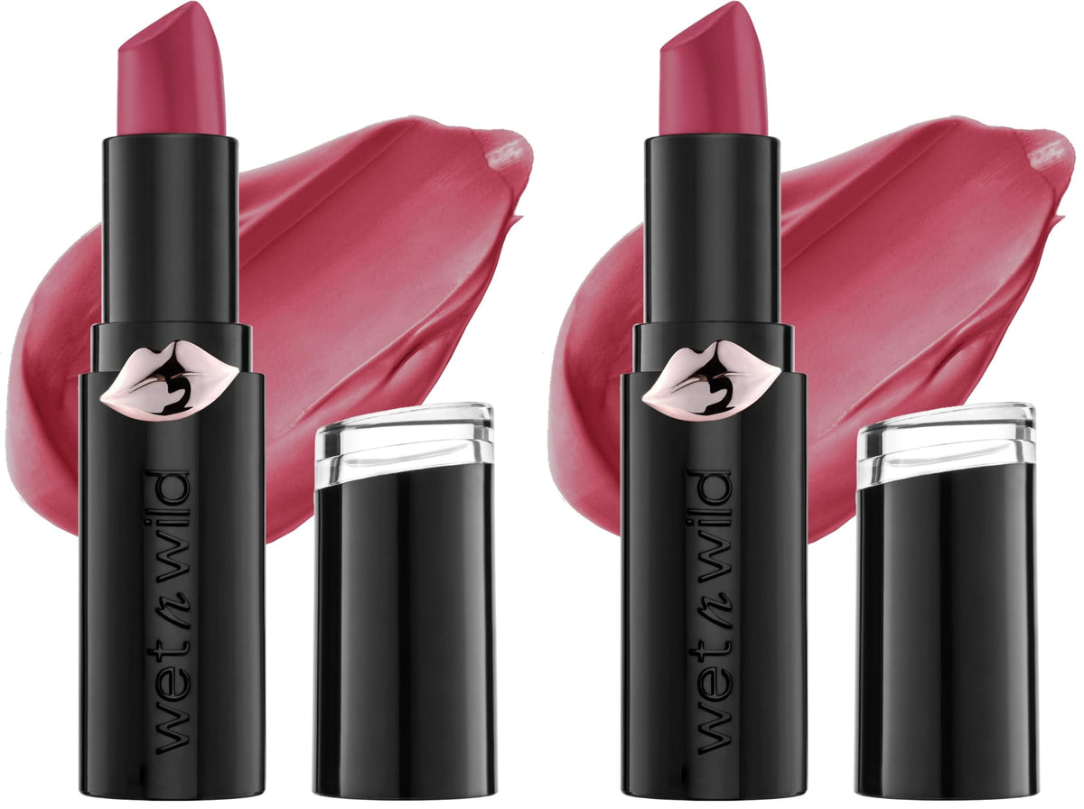 wet n wild Mega Last Matte Lip Color, Semi Matte Hyaluronic Acid Infused, Long Lasting Full Coverage for a Nourishing Pout, Cruelty-Free & Vegan - Skin-ny Dipping