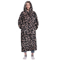 Waitu Wearable Blanket Sweatshirt Gifts for Women and Men, Warm and Cozy Giant Blanket Hoodie, Thick Flannel Hooded Blanket with Sleeves and Giant Pocket - Dark Gray