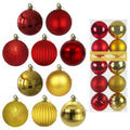 Rose Red 4.0" Large Christmas Balls - Christmas Tree Decoration Ornaments Shatterproof Hanging Balls for Birthday Halloween Holiday Wedding Decorations Set of 4pcs