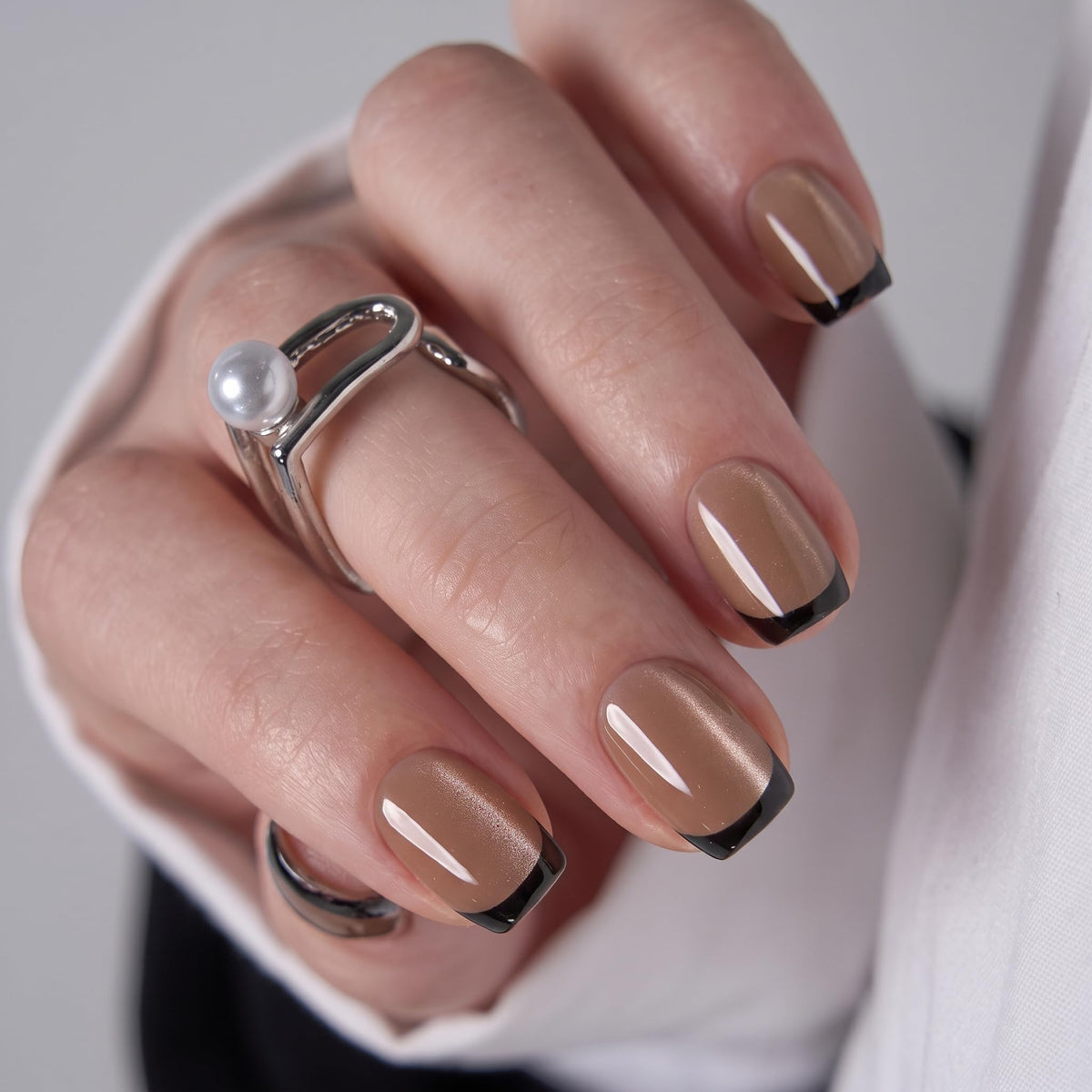 CurvLife Short Square Halloween Glow-in-the-Dark Press On Nails
