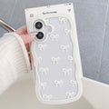 QLTYPRI Bow Case for iPhone 13/iPhone 14 Wavy Fame, Pink