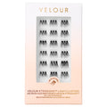 Velour-Xtensions™ Lash Clusters, 18 Individual Cluster Eyelash Extensions, Lightweight & Fluffy Lash Extensions, Soft & Comfortable Eyelash Clusters, Natural Lashes All Eye Shapes (Volume)