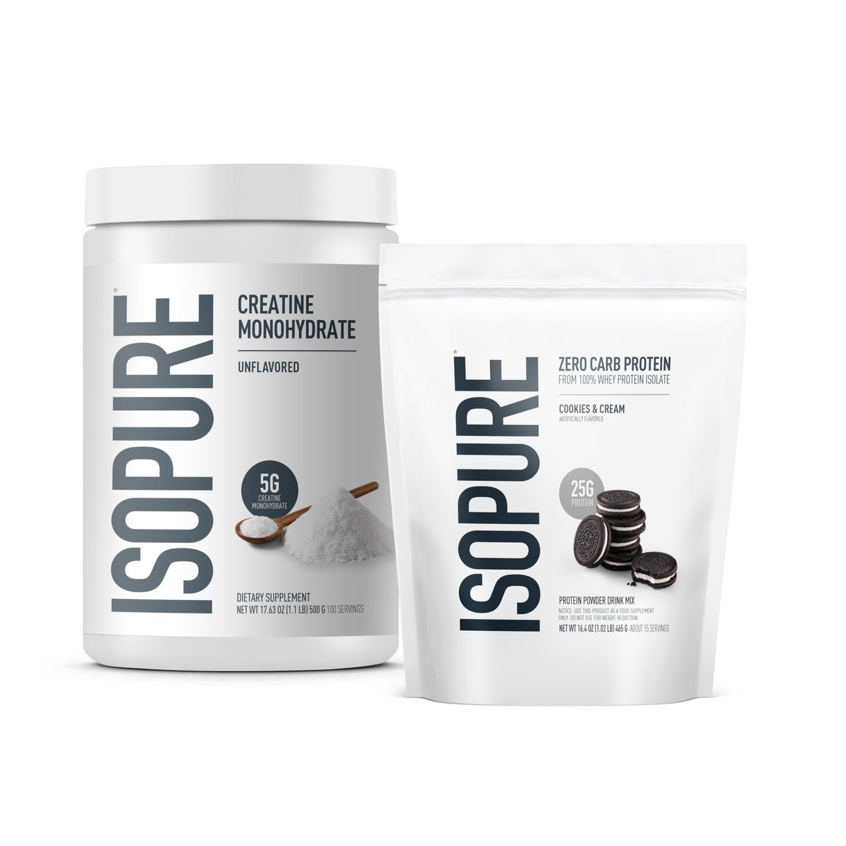 Isopure Zero Carb 100% Pure Whey Isolate Protein Powder, Gluten Free, with Vitamins, Creamy Vanilla, 25g Protein Per Serving, 3 Lbs, 44 Servings (Packaging May Vary)