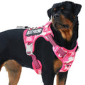 Auroth Tactical Dog Harness for Large Dogs No Pull Adjustable Pet Harness Reflective K9 Working Training Easy Control Pet Vest Military Service Dog Harnesses Army Yellow L