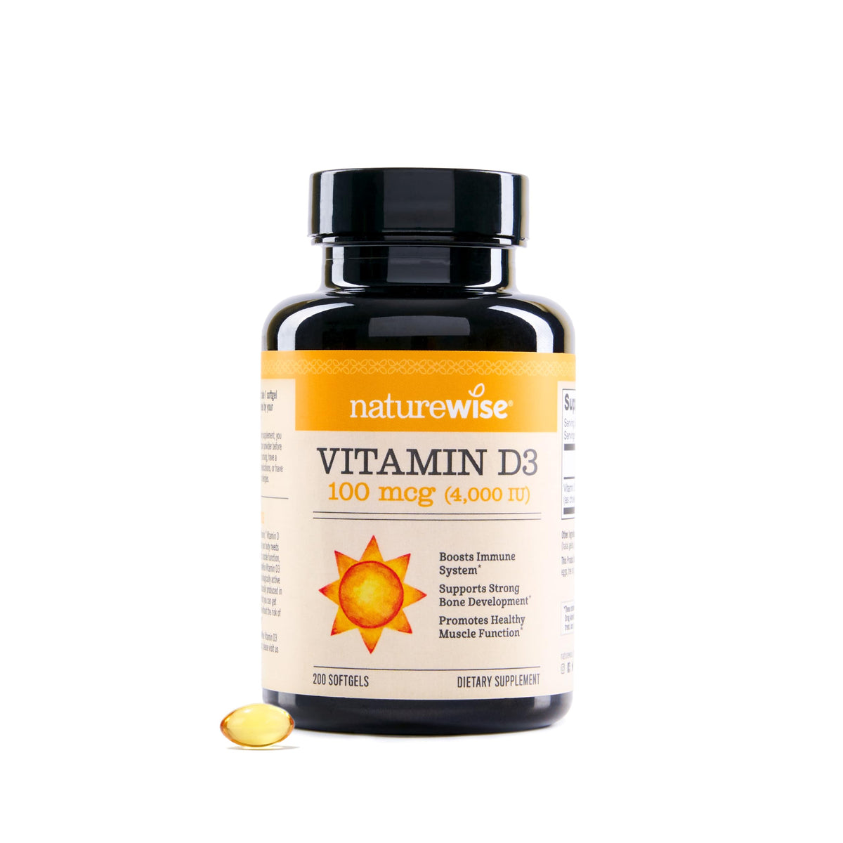 NatureWise Vitamin D3 2000iu (50 mcg) 1-Year Supply for Immune Support, Healthy Muscle Function, and Bone Health - Non-GMO, Gluten Free in Organic Extra Virgin Olive Oil, (Mini Softgel), 360 Count