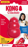 KONG Classic Stuffable Dog Toy - Fetch & Chew Toy for Dogs - Treat-Filling Capabilities & Erratic Bounce for Extended Play Time - Durable Natural Rubber Material - for Small Dogs
