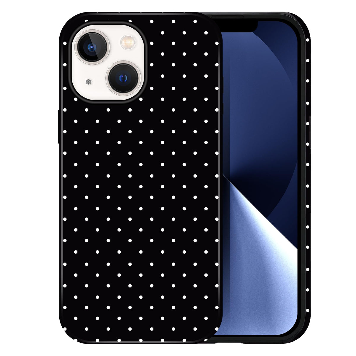 Polka Dot Pattern Phone Case for iPhone 13/14 6.1", Wine