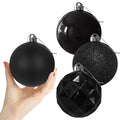 Rose Red 4.0" Large Christmas Balls - Christmas Tree Decoration Ornaments Shatterproof Hanging Balls for Birthday Halloween Holiday Wedding Decorations Set of 4pcs