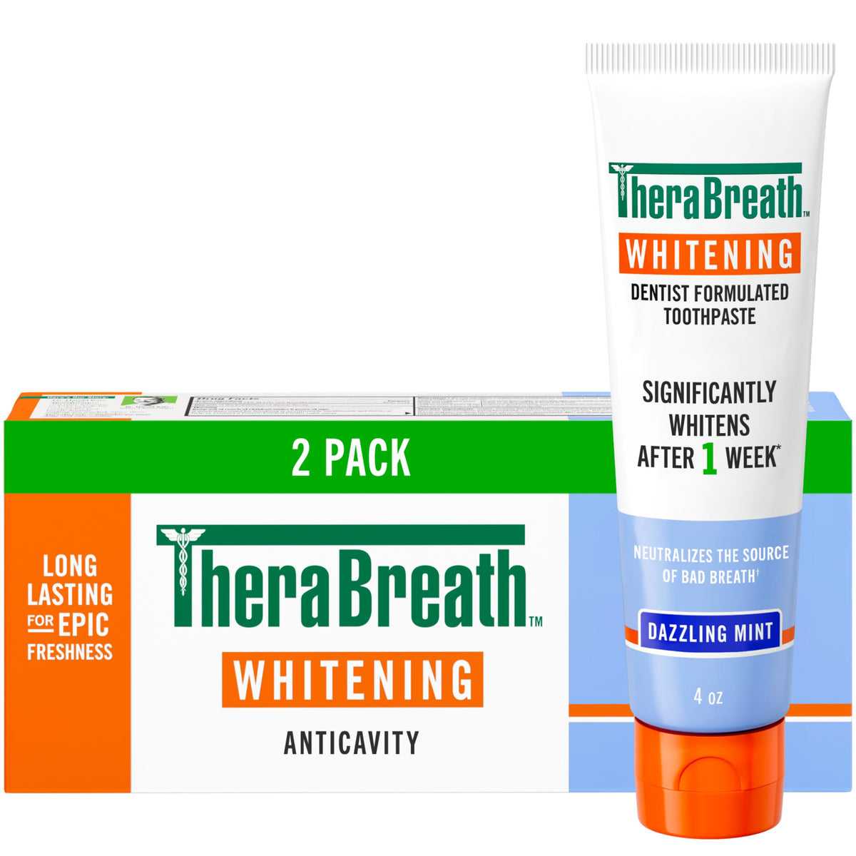 TheraBreath Healthy Gums Oral Rinse, Clean Mint, 16 fl oz, 2-Pack | Antigingivitis, Dentist Formulated, Prevents Gingivitis, Supports Gum Health, Alcohol Free