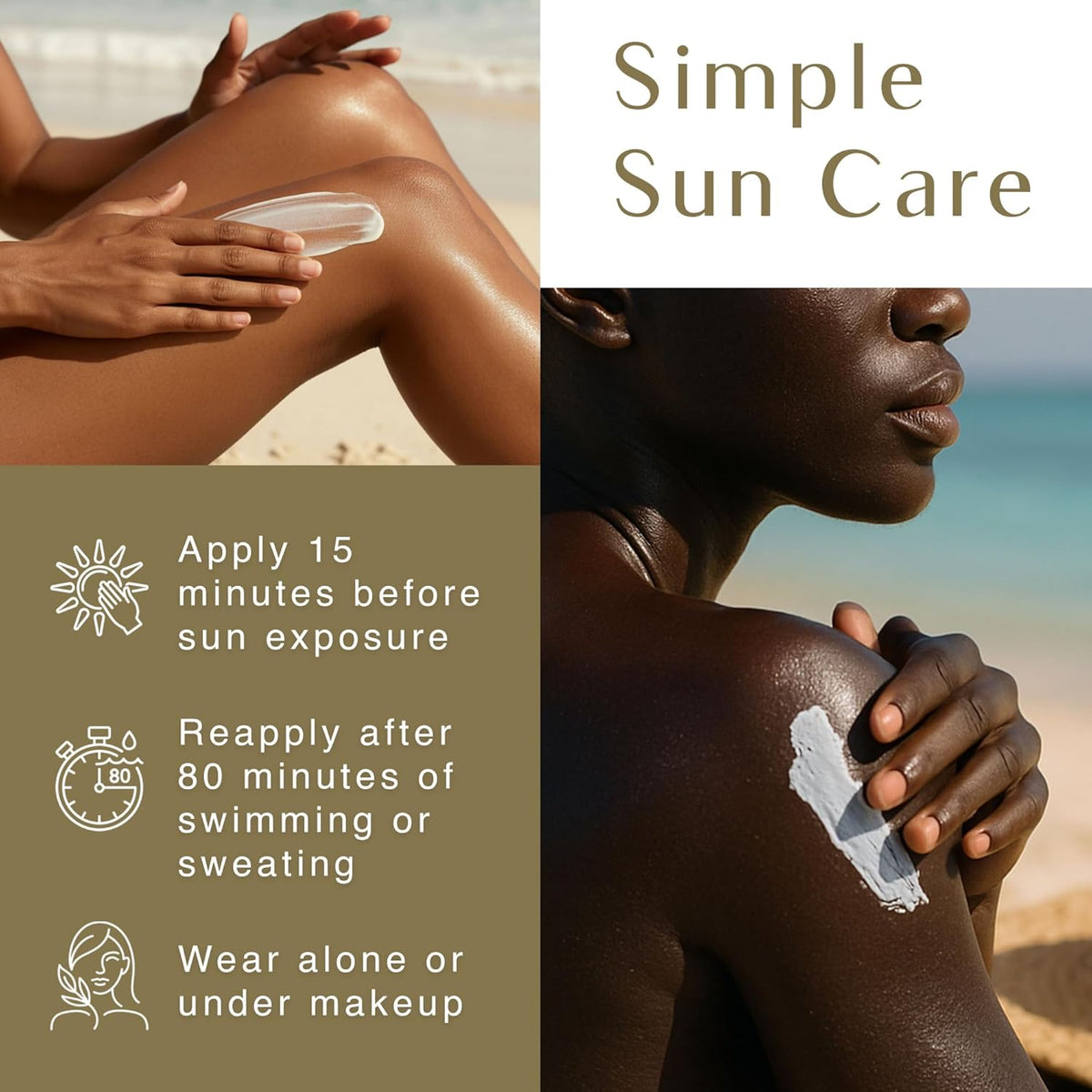 Black Girl Sunscreen SPF 30 for the Face & Body - Moisturizing Sun Protection, SPF 30, Sun Lotion for Women, Ultra Sheer, Travel Size Sunscreen, No White Cast for Melanin Rich Skin - 2 fl oz