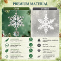 Crystal Ornaments for Christmas Tree Winter Wonderland Decorations