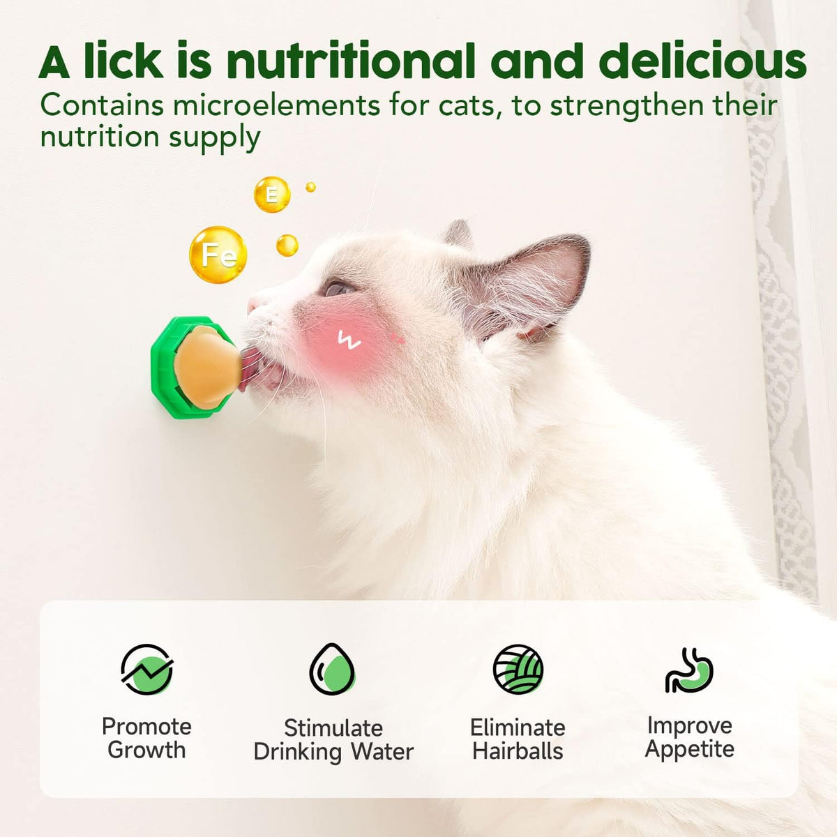 Potaroma 6 Pack Cat Energy Ball Toys, Includes Catnip for Cats Lick