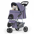MoNiBloom Pet Stroller for Small/Medium Dogs and Cats up to 33 lbs, Pink