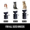 GORILLA GRIP Portable Dog Water Bottle, Food Grade Silicone, 16oz Black