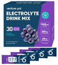 Venture Pal High Sodium Sugar-Free Electrolyte Powder Packets - Hydration Packets with Sodium, Potassium & Magnesium | Zero Calories | Keto, Vegan, and Paleo Friendly | 16 Sticks