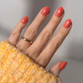 Glamnetic Press On Nails - Short Round, Glossy Fake Nails 30 Pc Full Kit | Neutral press on nails, 12 sizes. Everyday glue-on set. Waterproof, chip-resistant, up to 2 weeks wear