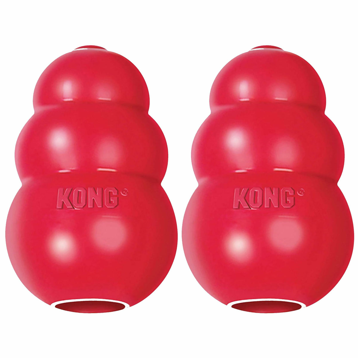 KONG Classic Stuffable Dog Toy - Fetch & Chew Toy for Dogs - Treat-Filling Capabilities & Erratic Bounce for Extended Play Time - Durable Natural Rubber Material - for Small Dogs