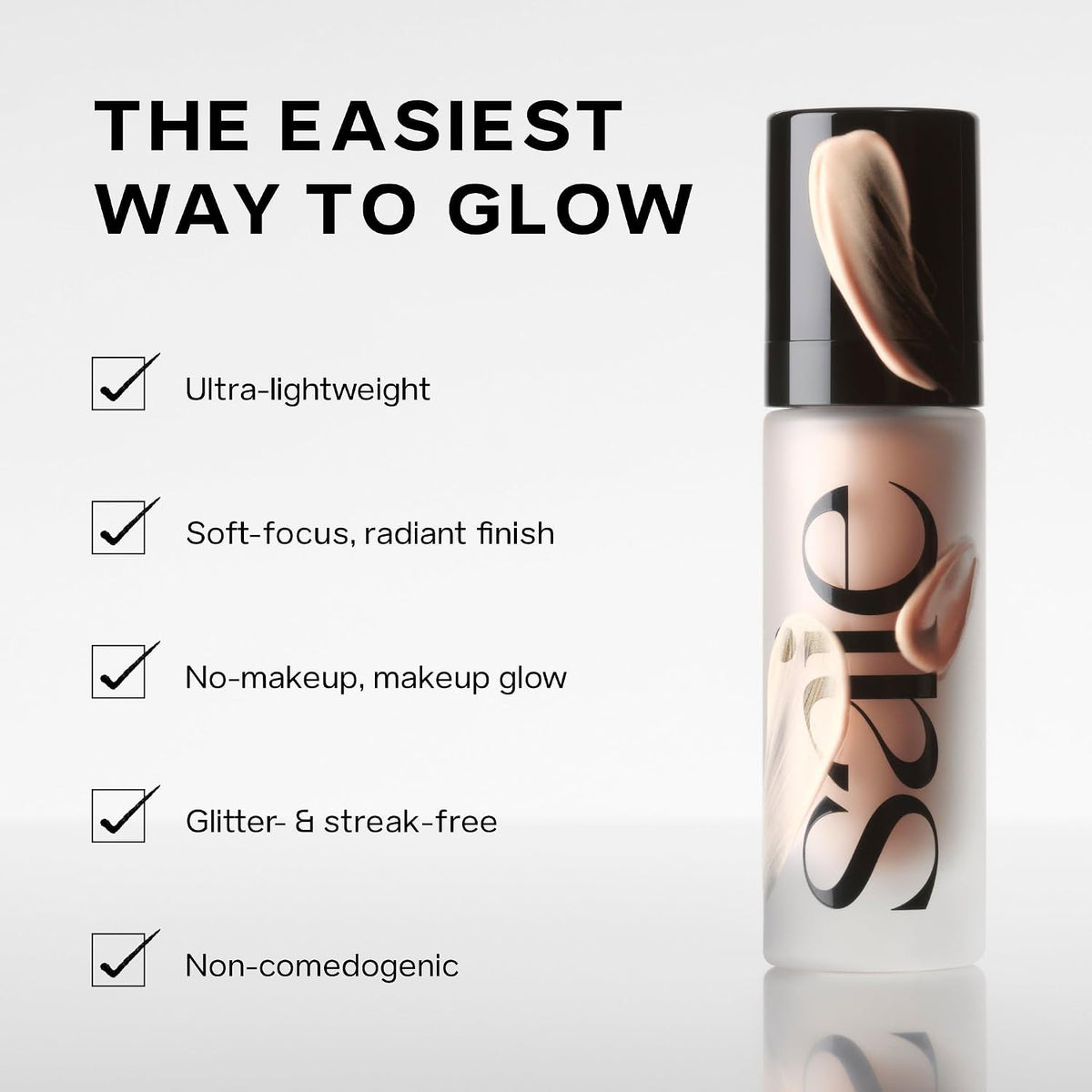 Saie Glowy Super Gel Illuminating Face Makeup Primer, Starglow (1 oz)