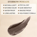 LAVONE Makeup Kit With Eyebrow Stamp Pencil, Waterproof Brow Pencil & Pomade, Eyeliner, Dual-ended Eyebrow Brush, Dark Brown