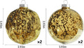 Extra Mercury Hanging Shatterproof Tree Ball Christmas Ornaments(Gold, 4 inch/4 Pcs)