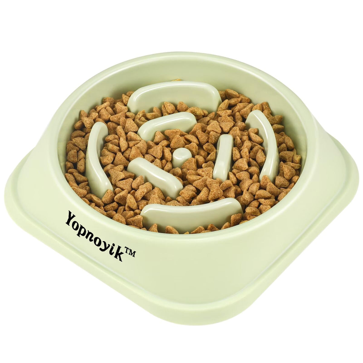 2 Pack Slow Feeder Dog Bowls for Healthy Eating, Non-Slip and Anti-Choking Design, Reduces Bloating & Overeating for Medium Dogs and Cats, Easy to Clean