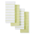 KitchenAid Albany Kitchen Towel 4-Pack Set, Honey Orange/White, 16"x26"