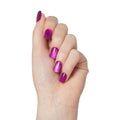 Kiss colorFX by Impress Press On Nails, Levels, 30 No Glue Peel and Stick Nails Kit with IMPROVED Adhesive, Pink Squoval Chrome Effect, Includes Prep Pad, Manicure Stick & Mini File