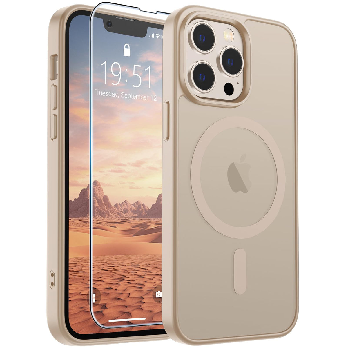 SUPFINE Magnetic for iPhone 13 Case/iPhone 14 Case Black
