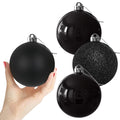 Rose Red 4.0" Large Christmas Balls - Christmas Tree Decoration Ornaments Shatterproof Hanging Balls for Birthday Halloween Holiday Wedding Decorations Set of 4pcs
