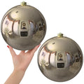 White 4.0" Large Christmas Balls - Christmas Tree Decoration Ornaments Shatterproof Hanging Balls for Birthday Halloween Holiday Wedding Decorations Set of 4pcs