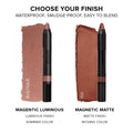 Nudestix Magnetic Matte Eye Color – 3-in-1 Long-Wear Cream Eyeshadow Pencil, Eyeliner & Primer | Waterproof, Budge-Proof Matte Finish | Vegan & Cruelty-Free Eye Makeup